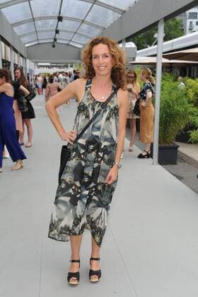 Ulrike Beck bei der Ankunft zur Designer for Tomorrow by Fashion ID Modenschau im Rahmen der Mercedes-Benz Fashion Week Frühjahr Sommer 2017 am 30.06.2016 in Berlin MBFW Fashionweek in Berlin 2016- Designer for Tomorrow by Fashion ID Modenschau 
