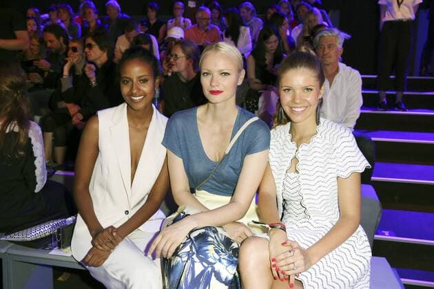 Sara Nuru, Franziska Knuppe und Victoria Swarovski bei der Designer For Tomorrow By Fashion ID Show auf der Mercedes-Benz Fashion Week Berlin Spring Summer 2017. Berlin, 30.06.2016 Foto:xS.xGabschx xFuturexImage