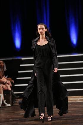 Berlin: Marcel Ostertag at the Mercedes-Benz Fashion Week The 19th time, the Mercedes-Benz Fashion Week Berlin. Numerous labels are taking part in the German fashion week for the 2017 spring summer season. The photo shows Models with the collection of Marcel Ostertag on the catwalk in the Admiralspalast in Berlin-Mitte.  SimonexKuhlmey