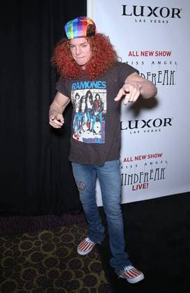 June 30, 2016 - Las Vegas, NV, United States - 30 June 2016 - Las Vegas, Nevada - Carrot Top. Legendary Magician Criss Angel Rolls Out the Black Carpet at World Premiere of MINDFREAK LIVE! at The Luxor Hotel and Casino . Photo Credit: MJT AdMedia Las Vegas United States - ZUMAa123