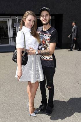 Joelina Drews mit Freund Marc Aurel Zeeb bei der Lana Mueller Fashion Show auf der Mercedes-Benz Fashion Week Berlin Spring Summer 2017. Berlin, 01.07.2016 Foto:xFredericx xFuturexImage