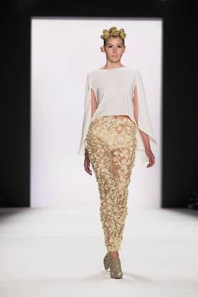 July 1, 2016 - Berlin, Germany - A model walks the runway at the Irene Luft show during the Mercedes-Benz Fashion Week Berlin Spring Summer 2017 at Erika Hess Eisstadion in Berlin, Germany on July 1st, 2016. Berlin Germany  - ZUMAn230