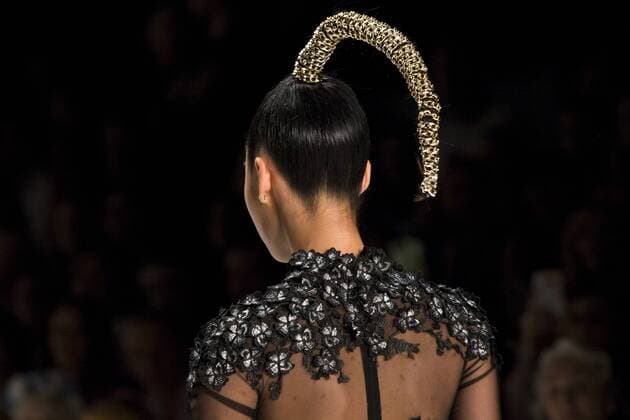 July 1, 2016 - Berlin, Germany - A model walks the runway at the Irene Luft show during the Mercedes-Benz Fashion Week Berlin Spring Summer 2017 at Erika Hess Eisstadion in Berlin, Germany on July 1st, 2016. Berlin Germany  - ZUMAn230