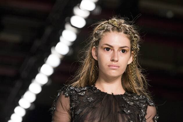 July 1, 2016 - Berlin, Germany - A model walks the runway at the Irene Luft show during the Mercedes-Benz Fashion Week Berlin Spring Summer 2017 at Erika Hess Eisstadion in Berlin, Germany on July 1st, 2016. Berlin Germany  - ZUMAn230