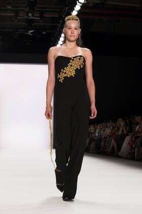 July 1, 2016 - Berlin, Germany - A model walks the runway at the Irene Luft show during the Mercedes-Benz Fashion Week Berlin Spring Summer 2017 at Erika Hess Eisstadion in Berlin, Germany on July 1st, 2016. Berlin Germany  - ZUMAn230