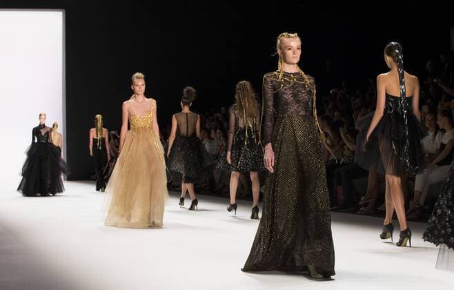 July 1, 2016 - Berlin, Germany - Models walk the runway at the Irene Luft show during the Mercedes-Benz Fashion Week Berlin Spring Summer 2017 at Erika Hess Eisstadion in Berlin, Germany on July 1st, 2016. Berlin Germany  - ZUMAn230