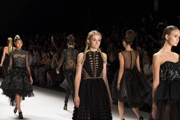 July 1, 2016 - Berlin, Germany - Models walk the runway at the Irene Luft show during the Mercedes-Benz Fashion Week Berlin Spring Summer 2017 at Erika Hess Eisstadion in Berlin, Germany on July 1st, 2016. Berlin Germany  - ZUMAn230