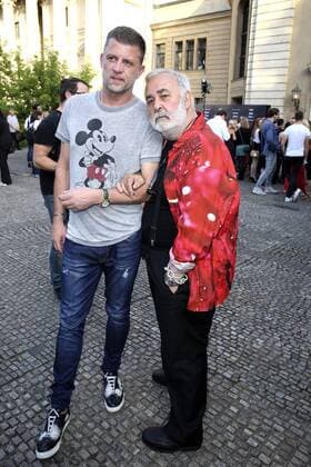 Udo Walz mit Ehemann Carsten Thamm bei der Michalsky StyleNite Perspektive auf der Mercedes-Benz Fashion Week Berlin Spring Summer 2017. Berlin, 01.07.2016 Foto:xS.xGabschx xFuturexImage