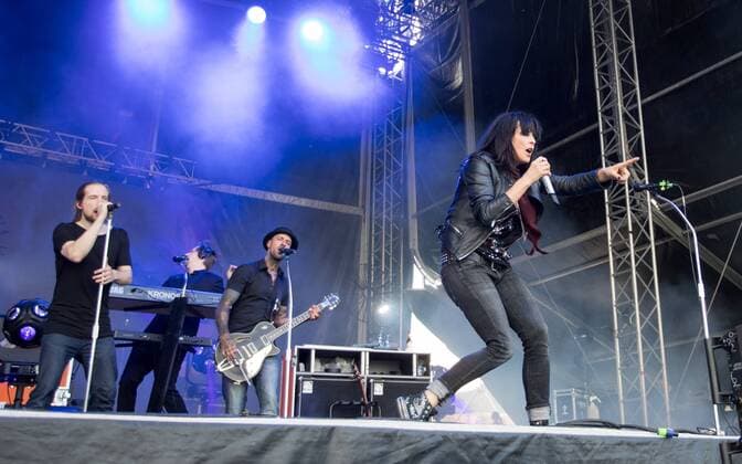 SPIELBERG,AUSTRIA,01.JUL.16 - MOTORSPORTS, FORMULA 1 - Grand Prix of Austria, Red Bull Ring, free practice, side event. Image shows the singer Nena. 