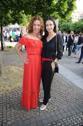 Ulrike Beck und Anita Tlilmann bei der Ankunft zur Michael Michalsky Style Night im Rahmen der Mercedes-Benz Fashion Week Frühjahr Sommer 2017 am 1.07.2016 in Berlin MBFW Fashionweek in Berlin 2016- Michael Michalsky Style Night 