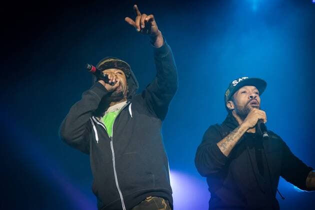 Method Man and Redman pictured on the day one of the Couleur Cafe music festival at the Tour & Taxis site in Brussels, Friday 01 July 2016. The 27th edition of the festival is taking place from 1 to 3 Jult.  AURORExBELOT 04884032