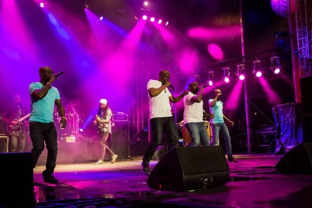Magic System pictured during their concert on day one of the Couleur Cafe music festival at the Tour & Taxis site in Brussels, Friday 01 July 2016. The 27th edition of the festival is taking place from 1 to 3 Jult.  AURORExBELOT 04884026