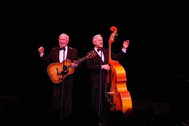 Feb 20, 2010 - Indio, California, USA - The Smothers Brothers perform live to benifit the Barbara Sinatra Children s Hospital during the Frank Sinatra Starkey Hearing Foundation Celebrity Invitational . The event, which included 3 days of parties, a fashion show, and golf, took place at the Fantasy Springs Resort Casino. DICK and TOM SMOTHERS, left. - ZUMAa07_