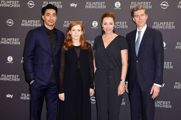 Amir Hamz, Sibylle Canonica, Diana Iljine und Max Wagner bei der Preisverleihung auf dem 34. Filmfest München 2016 im Festivalzentrum Gasteig. München, 02.07.2016 Foto:xP.xSchönbergerx xFuturexImage