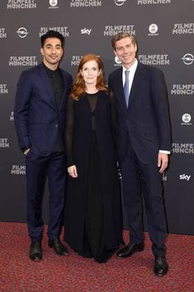 Amir Hamz, Sibylle Canonica und Max Wagner bei der Preisverleihung auf dem 34. Filmfest München 2016 im Festivalzentrum Gasteig. München, 02.07.2016 Foto:xP.xSchönbergerx xFuturexImage