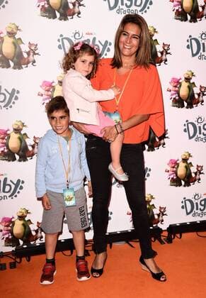 Digby Dragon World Premiere London.UK. Samantha Simmonds, Zevi and Zeabella at Digby Dragon World Premiere held at The Conservatory, Barbican Centre, London 2nd July 2016. LMK392-60800-030716. 