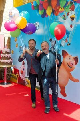 Ralf Schmitz und Axel Prahl - Deutschlandpremiere Mullewapp - Eine schöne Schweinerei im Kino der Kulturbrauerei in Berlin am 03.07.2016. Deutschlandpremiere Mullewapp - Eine schöne Schweinerei