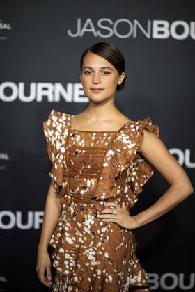 Jason Bourne Premiere in Sydney Australia: Matt Damon and Alicia Vikander at Jason Bourne Premiere Swedish actress Alicia Vikander poses for photographers on the red carpet at the Jason Bourne Premiere at Hoyts Entertainment Quarter in Sydney, Australia. Jason Bourne is the latest sequel in the Bourne franchise and directed by Paul Greengrass. FOR EDITORIAL USE ONLY.Pacific Press Agency  HughxPeterswald