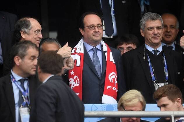 Mg Parigi (Francia) 03 07 2016 - Euro 2016 Francia-Islanda foto Matteo Gribaudi Image Sport nella foto: Francois Hollande . 