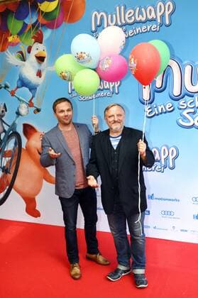 Ralf Schmitz und Axel Prahl bei der Premiere des Kinofilms Mullewapp - eine schöne Schweinerei im Kino in der Kulturbrauerei. Berlin, 03.07.2016 Foto:xC.xNiehausx xFuturexImage