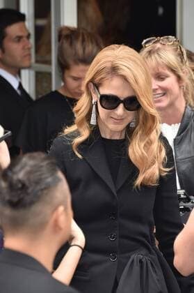 Celine Dion arrive at the Christian Dior Haute Couture Fall Winter 2016-2017 show as part of Paris Fashion Week in Paris, France. PEOPLE: Fashion Week Modeschau Christian Dior - Fashion Week de Paris - 04 07 2016 LionelUrman 