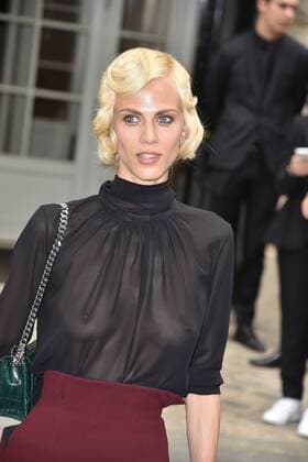 Aymeline Valade arrive at the Christian Dior Haute Couture Fall Winter 2016-2017 show as part of Paris Fashion Week in Paris, France. PEOPLE: Fashion Week Modeschau Christian Dior - Fashion Week de Paris - 04 07 2016 LionelUrman 