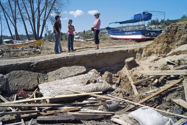 Mar 08, 2010 - Dichato, Concepcion, Chile - The community of Dichato was hit by a tsunami which was caused by an 8.8-magnitude earthquake. - ZUMAf76_