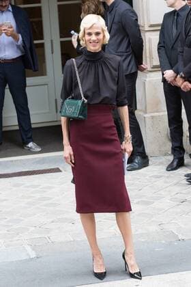 Aymeline Valade - Ankunft zur Modenschau von Dior - Haute Couture Herbst Winter 2016 2017 in Paris - 04 07 2016 