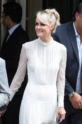 Laetitia Hallyday - Ankunft zur Modenschau von Dior - Haute Couture Herbst Winter 2016 2017 in Paris - 04 07 2016 