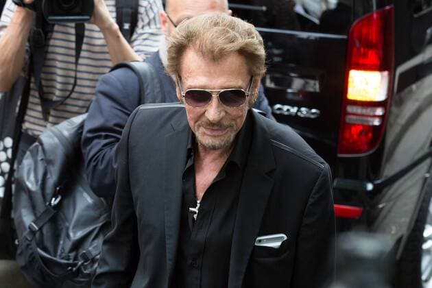 Johnny Hallyday - Ankunft zur Modenschau von Dior - Haute Couture Herbst Winter 2016 2017 in Paris - 04 07 2016 