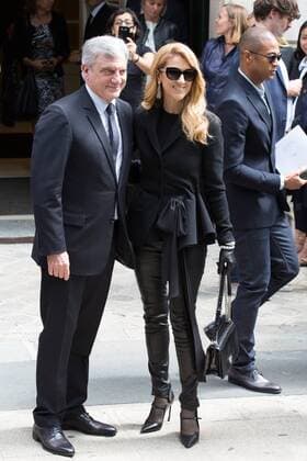 Sidney Toledano, Celine Dion - Ankunft zur Modenschau von Dior - Haute Couture Herbst Winter 2016 2017 in Paris - 04 07 2016 