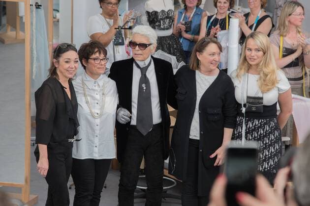 209246 Serge Arnal Starface 2016-07-05 Paris France Paris Fashion week. Defilé Haute Couture Automne Hiver 2016 Chanel. People. Lagerfeld, Karl  Copyright: xSergexArnalx xStarfacex STAR_209246_026