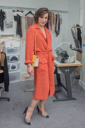209246 Serge Arnal Starface 2016-07-05 Paris France Paris Fashion week. Defilé Haute Couture Automne Hiver 2016 Chanel. People. Jovovich, Milla; Anderson-Jovovich, Ever Gabo J.  Copyright: xSergexArnalx xStarfacex STAR_209246_049