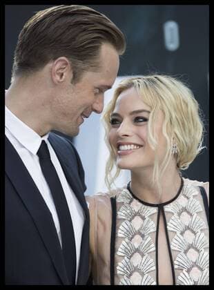 . 05 07 2016. London, United Kingdom. Tarzan and Jane... Alexander Skarsgard and Margot Robbie arriving at The Legend of Tarzan premiere in London.  xStephenxLockx xi-Imagesx IIM-13090-0034