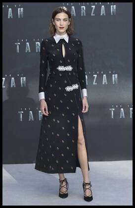 . 05 07 2016. London, United Kingdom. Alexa Chung arriving at The Legend of Tarzan premiere in London.  xStephenxLockx xi-Imagesx IIM-13090-0050
