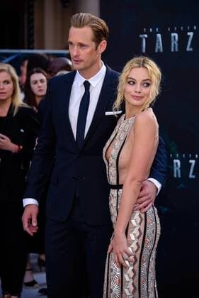. 05 07 2016. London, United Kingdom. Alexander Skarsgard and Margot Robbie attend the European Premiere Of The Legend Of Tarzan.  xChrisxJosephx xi-Imagesx IIM-13088-0035