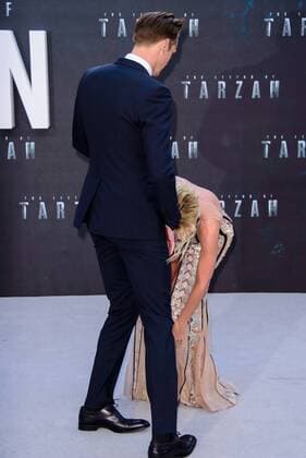 . 05 07 2016. London, United Kingdom. Alexander Skarsgard and Margot Robbie attend the European Premiere Of The Legend Of Tarzan.  xChrisxJosephx xi-Imagesx IIM-13088-0037