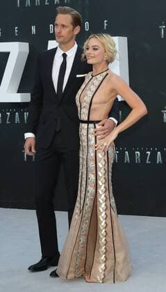 The Legend of Tarzan Premiere London.UK. Margot Robbie and Alexander Skarsgard at the UK Premiere of The Legend of Tarzan at the Odeon, Leicester Square, London. 5th July 2016. LMK73-60812-060716 