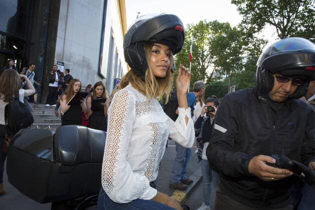 jourdan dunn PEOPLE: Modenschau Alexandre Vauthier - Fashion week - Paris - 05 07 2016 StephenCailletx 