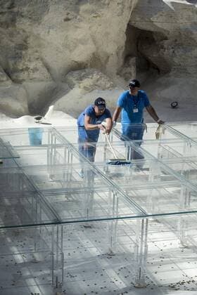 Rome, Trevi Fountain installation fashion show of Fendi  Roma