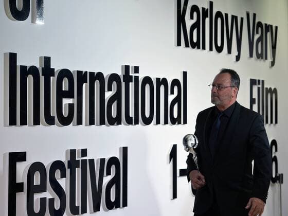 French actor Jean Reno holds the Festival President s Award at the 51st Karlovy Vary International Film Festival in Karlovy Vary, Czech Republic, July 4, 2016. (CTKxPhoto KaterinaxSulova) CTKPhotoP201607040868701  SUK_7453