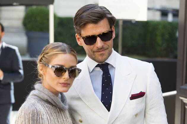 Paris Haute Couture Week - Promis vor Valentino Modenschau Olivia Palermo et Johannes Huebl PEOPLE : Modenschau Valentino - Fashion week - Paris - 06 07 2016 StephenCailletx 