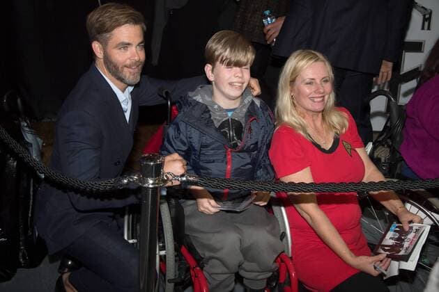 Australia: Star Trek Beyond Premiere in Sydney Chris Pine with fans at the Star Trek Beyond Premiere at Hoyts Entertainment Quarter on July 07, 2016 in Sydney, Australia. Star Trek Beyond is the latest sequel in the Star Trek franchise created by Gene Roddenberry and directed by Justin Lin. FOR EDITORIAL USE ONLY.Pacific Press Agency  HughxPeterswald