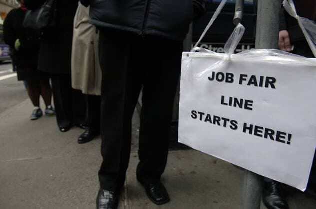 Job figures up for June Hundreds of people line up in New York on Wednesday, February 18. 2009 for a job fair sponsored by National Career Fairs. The ADP National Employment Report reported that private employers added 172,000 workers in June beat analysts expectations of only 159,000. (  FRANCESxM.xROBERTS