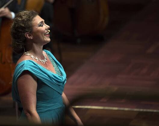 Rheingau Musik Festival German soprano Annette Dasch performs during Rheingau Music Festival in Wiesbaden, Germany, on July 8, 2016. The 29th Rheingau Music Festival is held from June 18 to August 27. ) GERMANY-GEISENHEIM-RHEINGAU MUSIC FESTIVAL-ANNETTE DASCH LuoxHuanhuan 