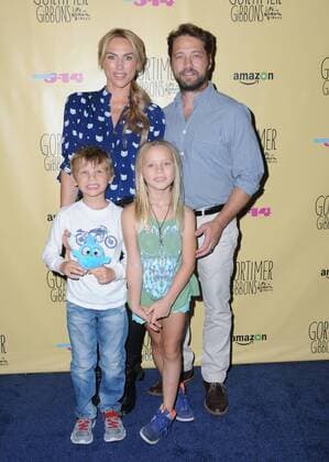 July 8, 2016 - Burbank, CA, United States - 08 July 2016 - Burbank. Naomi Lowde-Priestley, Dashiell Orson Priestley, Ava Veronica Priestley, Jason Priestley. Arrivals for the Celebration of Amazon s Gortimer Gibbon s Life On Normal Street Season 2 premiere held at Racer s Edge Indoor Karting. Photo Credit: Burbank United States - ZUMAa123