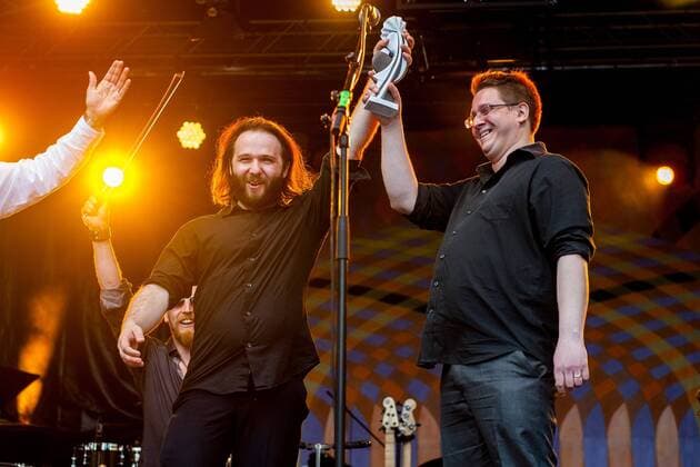 RUTH Preisverleihung auf Heidecksburg Die RUTH-Preisträger 2016 Royal Street Orchestra mit der Förder-RUTH 2016 Matthias Schriefl mit der Festival-RUTH 2016 Andrea Hotzko mit der Ehren-RUTH 2016 Stoppok - Hauptpreis zur RUTH 2016 im Bild: Royal Street Orchestra 26. Rudolstadt Festival - Roots Folk Weltmusik