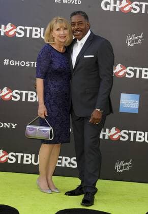 Ernie Hudson & wife Linda Kingsberg GHOSTBUSTERS FILM PREMIERE Hollywood Patrick Rideaux PicturePerfect