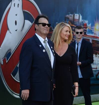 Producer Dan Aykroyd and his wife Donna Dixon attend the premiere of the motion picture comedy Ghostbusters at TCL Chinese Theatre in the Hollywood section of Los Angeles on July 9, 2016. Storyline: 30 years after Ghostbusters took the world by storm, the beloved franchise makes its long-awaited return. Director Paul Feig brings his fresh take to the supernatural comedy, joined by some of the funniest actors working today.  LAP2016070938 JIMxRUYMEN