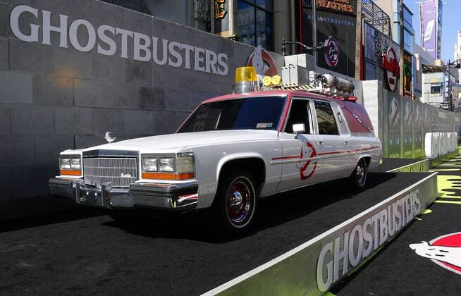 Das Geisterjäger-Mobil bei der Ghostbusters Kino Premiere am 9.07.2016 in Hollywood, Los Angeles Ghostbusters World Premiere in Hollywood, Los Angeles, 2016 